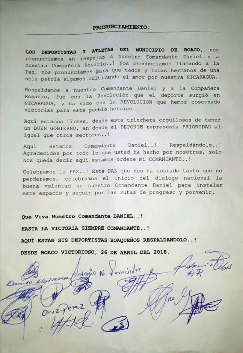PRONUNCIAMIENTOS